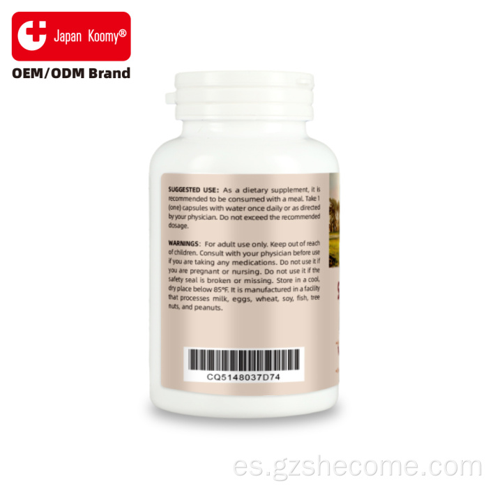 Shecome Prostate Support Saw Palmetto Cápsulas para la próstata
